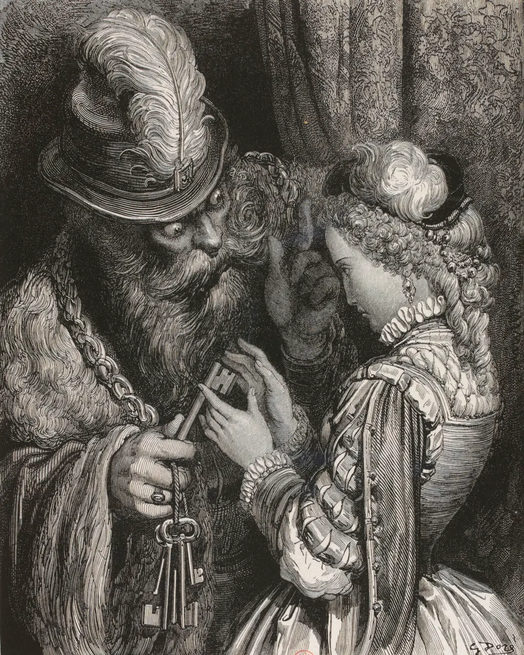 Bluebeard in Detail Gustave Doré